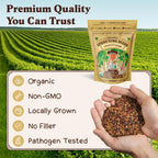 Seedboy Organic Non-GMO Sprouting Seeds, Longevity Blend – USA Grown Microgreens Mix with Broccoli, Red Kale, Black Kale, Alfalfa - 8 oz Bag Makes 6 Quarts / 20 Servings (Longevity Blend)