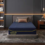 Twin Mattress 12 Inch Memory Foam Medium with Green Tea Cooling Gel, CertiPUR-US Certified, Breathable & Supportive Mattress in a Box, Navy Blue