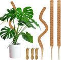 3 Pack Moss Pole, 26.8-Inch Moss Poles for Plants Monstera, Bendable Plant Support Stakes for Climbing Plants Indoor, Garden Trellis Plant Stick for Potted Plants, Pothos Philodendron