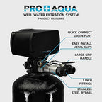 PRO+AQUA Heavy Duty Whole House Well Water Filter System