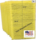 Fast-Shipped-Filters 10 Pack 12x20 Replacement Filter Pads Compatible with MicroPower Guard One Hour Air Cleaner Refill Yellow (10, Yellow, 12x20)