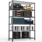 4080 lbs Steel Storage Shelving 6-Tier Utility Shelving Unit Steel Organizer Wire Rack for Home,Kitchen,Office,Garage, 17.7" D x 47.2" W x 72.3" H