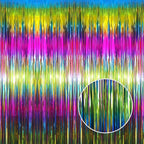 GOER 3.2 ft x 8.2 ft Metallic Tinsel Foil Fringe Curtains Party Photo Backdrop Party Streamers for Birthday,Graduation,New Year Eve Decorations Wedding Decor(1 Pack,Macaroon Rainbow)