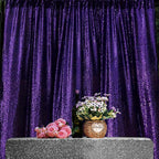 JYFLZQ Purple Sequin Backdrop Curtains 2ft x 8ft 4 Panel Glitter Photo Booth Backdrops Sparkly Photography Background Drapes for Parties Wedding Bridal Showers