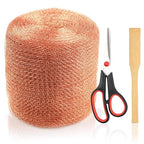 Copper Mesh Rodent Control, 5 in x 200 ft Proof Wire Screen Roll for Mice Rat Rodent, Bat & Snail, DIY Blocker Weep Hole Filler & Wool Mouse Trap