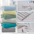 4 Piece Bath Towel Set 35"x70"Oversized Bath Towel for Bathroom Ultra Soft Fluffy Extra Large Bath Sheet Luxury Premium Bathroom Towel Highly Absorbent Quick Dry Shower Towel for Hotel Spa,Beige White