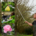 GARTOL Cut & Hold Long Reach Pole Pruner, 32 Inch Lightweight Tree Trimmer Long handle Pruner, Cuts up to 1/2 Inch, One-Hand Use Garden Pruning Shears for Branches Trimming, Fruit Picking