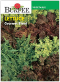 Burpee 'Gourmet Blend' Lettuce Seeds - 680mg Non-GMO Seed Packet for Home Gardening - Fast Growing Mixed Lettuce, Colorful Loose Leaf Variety, Heat Tolerant (Gourmet Blend Lettuce Seeds)