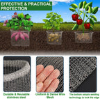 3 Gallon Go-pher and V-ole Proof Wire Baskets 32 Pcs, 3 Gallon Stainless Steel Plant Root Guard Go-pher Mesh Baskets Wire Cage for Underground for Garden Berries Vegetables Fruit Protection