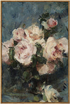 InSimSea Framed Wall Art for Living Room Flower Wall Art Home Decor Roses Vintage Botanical Prints Floral Paintings Canvas Art Wall Decor Floral Home Decor Canvas Prints for Bedroom Office 16x24in