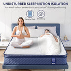Full Mattress 12 Inch, Memory Foam Mattress with Pocket Spring, Soft & Comfortable Medium Plush, Motion Isolation, Pressure Relief, CertiPUR-US Certified (75"*54"*12")