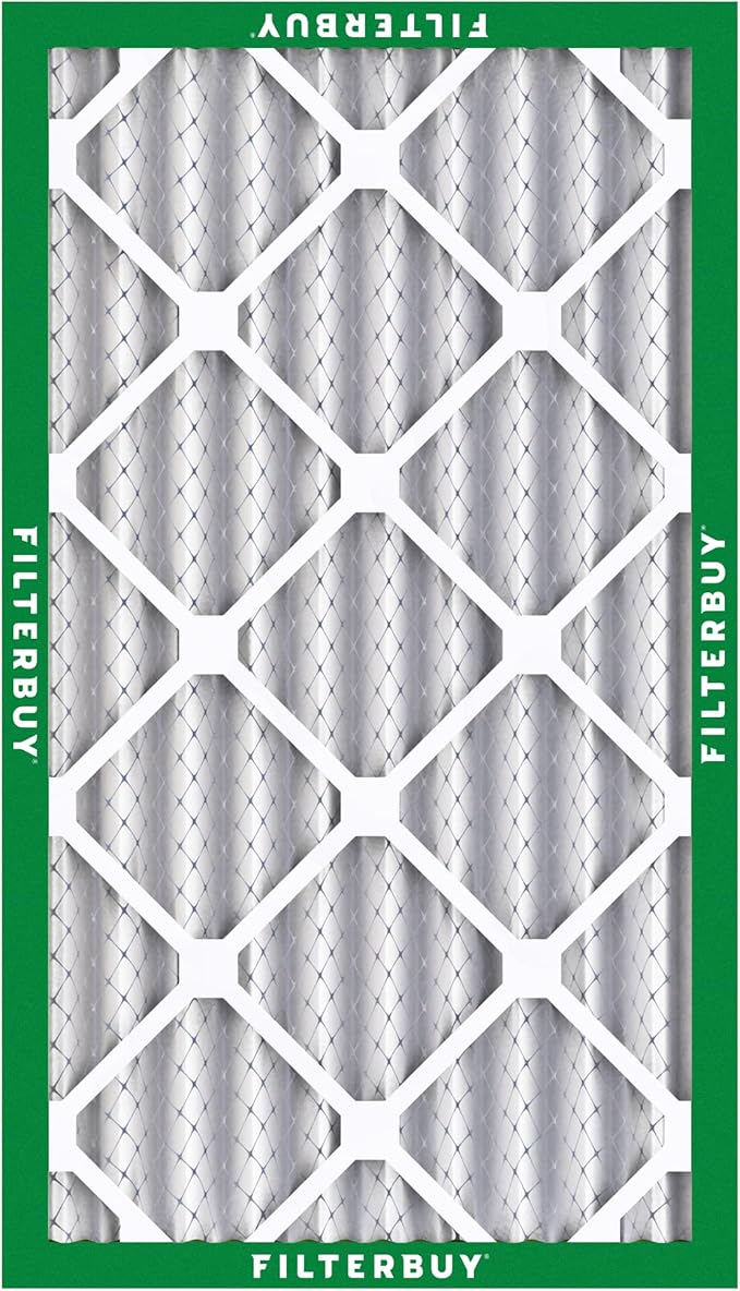 Filterbuy 20x32x4 Air Filter MERV 8 Essential Dust & Allergy Defense (5-Pack), Electrostatic Pleated HVAC AC Furnace Filters Replacement, Made in USA (Actual Size: 20.00 x 32.00 x 3.63)