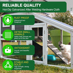 HOPERAN Hardware Cloth 1/2 Inch 36 x 50 ft - 19 Gauge Chicken Wire Fencing, Galvanized Wire Mesh Roll, Welded Wire Fence, Chicken Coop Wire Fence Gopher Wire Rabbit Wire Poultry Netting Cage