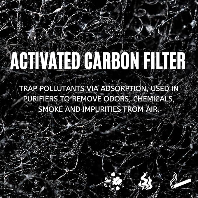 Nispira Carbon Pre Filters Replacement Compatible with Holmes HAPF600DM-U2 HAPF600 HEPA Filter. Replaces Part HAPF60, Filter C, 4 Pack