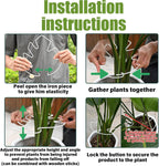 5PCS Monstera Plant Stem Support White 9 * 7.6in - Durable Stake Holder for Indoor Climbing Plants, Adjustable Installation Ideal for Fishbone Cactus and Plant Enthusiasts