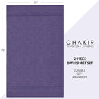 Chakir Turkish Linens, 100% Cotton Premium Quality Turkish Bath Sheets (35''x70'' Large Bath Sheet Towels - Plum)