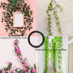 20 Pcs Chain Trellis for Climbing Plants, Plant Trellis Indoor and Outdoor, Garden Wall Trellis, Vine Support Plant Accessories for Monstera, Pothos, Ivy, Climbing Plants (Black Moon and Star)