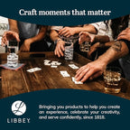 Libbey Swerve Drinking Glasses Set of 16, Dishwasher Safe, Chip Resistant Everyday Drinking Glasses, Fun and Edgy Set of Glasses for Special Events