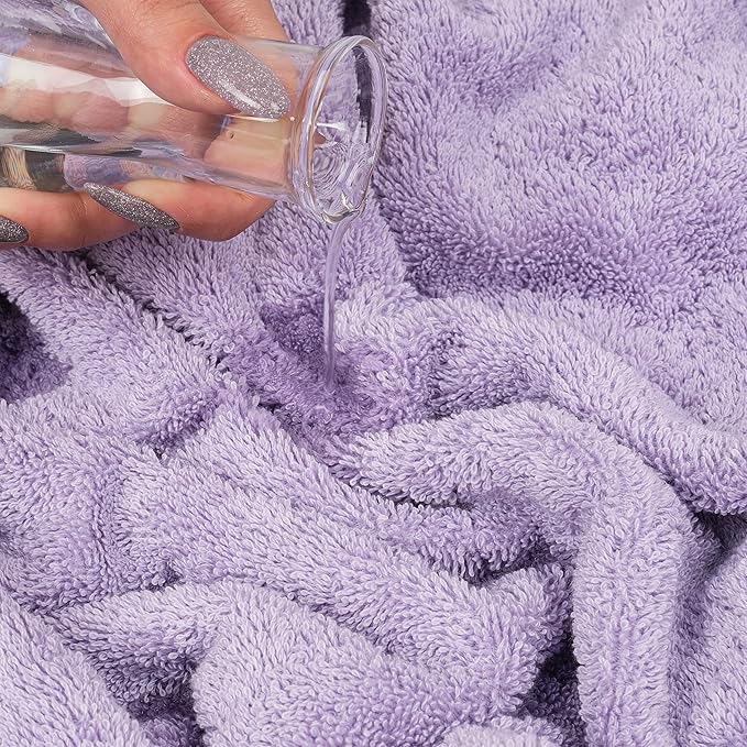Cotton Paradise 100% Cotton 40x80 Oversized Bath Sheet, Extra Large Turkish Bath Towels for Bathroom, Lilac Bathsheet