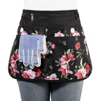 Bafelia Garden Apron for Women with 6 Pockets,Half Florist Apron (Peony)