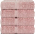 Chakir Turkish Linens 100% Cotton Premium Turkish Towels for Bathroom | 30'' x 60'' Large Bath Towels (4 Piece, Pink)