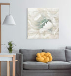 Wexford Home Weathered White II Gallery Wrapped Canvas Wall Art, 40x40,
