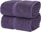 Chakir Turkish Linens, 100% Cotton Premium Quality Turkish Bath Sheets (35''x70'' Large Bath Sheet Towels - Plum)