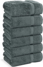 Chakir Turkish Linens | Hotel & Spa Quality 100% Cotton Premium Turkish Towels | Soft & Absorbent (6-Piece Hand Towels)