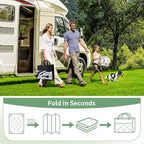 GENIMO Outdoor Rug 6' x 9' Waterproof for Patio Clearance, Reversible Plastic Straw Camping Carpet, Lightweight Rugs Mats for Rv, Backyard, Deck, Porch, Picnic, Beach, Balcony, Blue & White