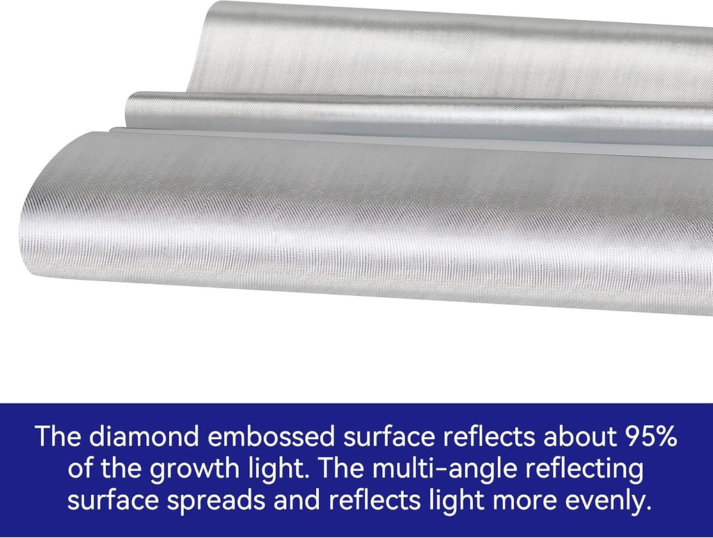 TEXALAN(R) Diamond Film Foil Roll Highly Reflective Mylar Film Roll for Grow Room 4X50FT 6 Mil