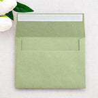 PONATIA 50 Pieces 5x7 Envelopes, A7 Envelopes Self Seal for Weddings, Invitation Cards, Photos, Postcards, Greeting Cards Mailing, Baby Shower, Graduation, Christmas Gift Cards (Sage Green)
