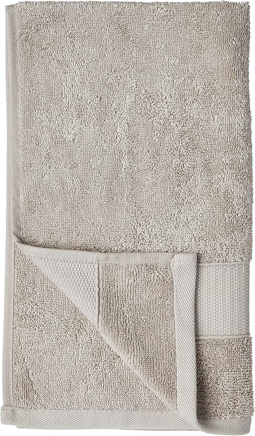 Modern Threads 6-Piece 100% Combed Cotton Yarn Dyed Cobblestone Jacquard Towel Set Charcoal