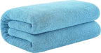 Cotton Paradise 100% Cotton 40x80 Oversized Bath Sheet, Extra Large Turkish Bath Towels for Bathroom, Sky Blue Bathsheet