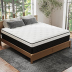 Full Mattress, 14 Inch Full Hybrid Mattress in a Box with Memory Foam, Medium Firm, Euro Top, Reinforced Edge Support, Pressure Relief & Motion Isolation, CertiPUR-US Certified