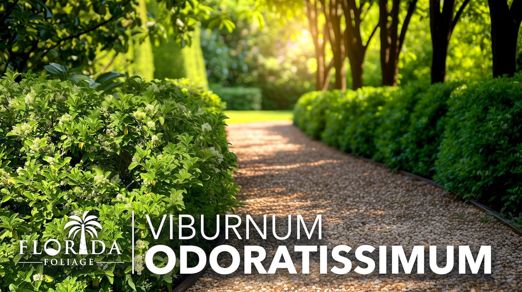 Viburnum Odoratissimum | 20 Live Plants | Viburnum odoratissimum | Fast Growing Privacy Hedge | Evergreen Screening Shrub