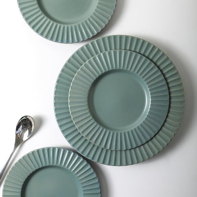 Christian Siriano Lusso 16-Piece Dinnerware Set Stoneware, Stone