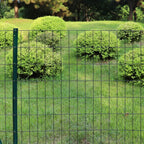 Black PVC Coated Welded Wire Fence 36 Inch x 50 Foot, 2 Inch x 4 Inch 14GA, Garden Border Fencing Roll Vinyl Coating Metal Wire Mesh Hardware Cloth for Yard Vegetable Plant Protection