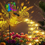 Solar Watering Can Lights Outdoor Garden Decor, Large Fairy Hanging Lantern with Shepherd Hook, Waterproof Garden Lights for Outdoor Landscape Pathway Yard, Mothers Day Gifts for Mom Grandma