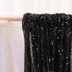 Poise3EHome Black Sequin Backdrop Curtains,4 Panels 2FTx8FT Glitter Background for Halloween Birthday Party Wedding Christmas Thanksgiving Holiday Festival Decor