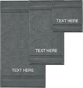 Chakir Turkish Linens | Hotel & Spa Quality 100% Cotton Premium Turkish Towels | Soft & Absorbent (Personalized 3-Piece Towel Set, Dark Gray)