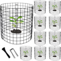 Adnee 10 Packs Wire Plant Protector from Animals - 12" H X 12" D Metal Mesh Plant Cage Covers - Sturdy Garden Bunny Barricades Chicken Wire Cloche for Plants Shrubs Vegetables Flowers
