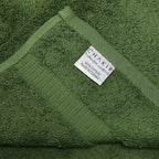 Chakir Turkish Linens 100% Cotton Premium Turkish Towels for Bathroom, 2 Large Bath Towels, 2 Hand Towels, 2 Washcloths (6-Piece Towel Set, Moss)