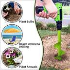 TCBWFY 4"x12" Auger Drill Bit for Planting and Digging Holes, Garden Plant Flower Bulb Rapid Bulb Planter Earth Auger Bit Post or Umbrella Hole Digger for 3/8" Hex Drive Drill