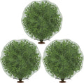 codree 3 Pcs Deer Netting for Shrubs- 7.8 x 7.8 Ft Deer Plant Netting Cover- Reusable Garden Plants Mesh Netting to Protect Undershrub Plant from Deer, Birds and Other Animals