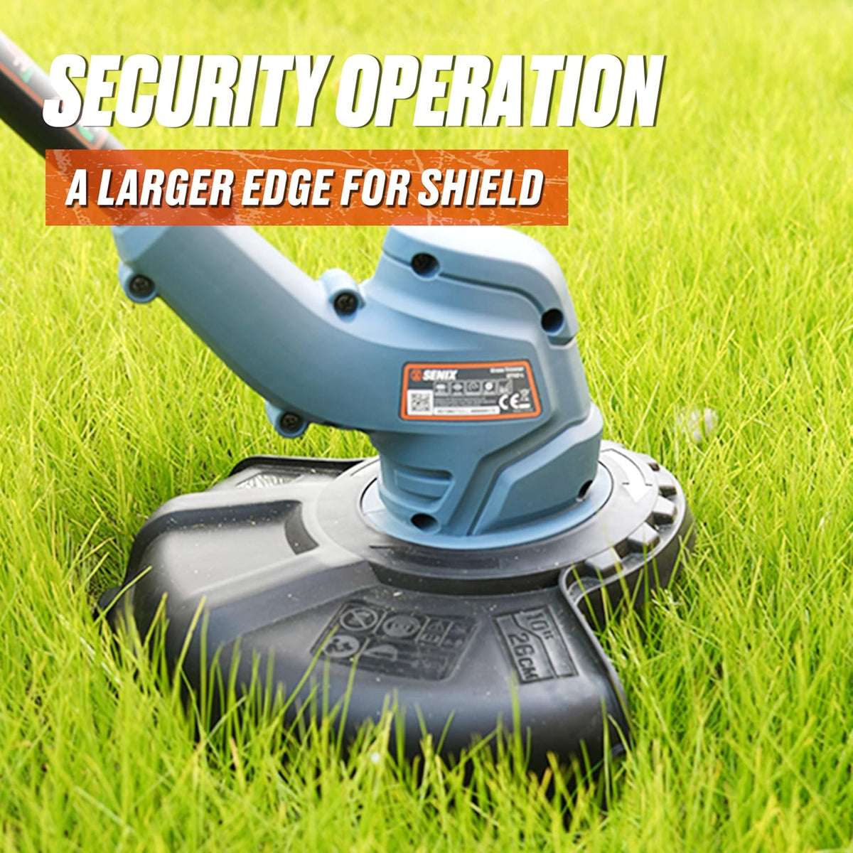 SENIX X2 20 Volt Max* Cordless Grass String Trimmer and Edger Lawn Tool, Detachable Split Shaft, 10-Inch Max Cutting Width, Includes 2.0 Ah Battery and 2A Charger (GTX2-L)