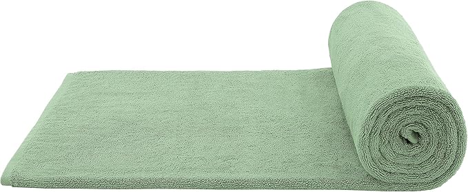 Cotton Paradise 100% Cotton 40x80 Oversized Bath Sheet, Extra Large Turkish Bath Towels for Bathroom, Sage Green Bathsheet