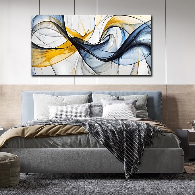 THRLVEART Abstract Wall Art Living Room - Large Canvas Prints Wall Art for Bedroom Ready to Hang Size 29" x 59"