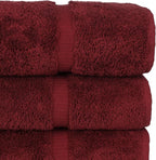 Chakir Turkish Linens 100% Cotton Premium Turkish Towels for Bathroom | 27'' x 54'' (4-Piece Bath Towels - Cranberry)