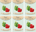 Set of 6 Vegetable Seed Packs - Create a Deluxe Garden - All Seeds are Heirloom - 100% Non-GMO (Pepper Keystone Resistant Giant) Multi