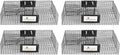 Rugged Ranch 4‑Pack Ratinator Multi‑Catch Rat Trap, Wire Cage, 26.5"x16.5"x6" Each - Live Catch‑and‑Release, 2‑Door Humane Rodent Control, No‑Poison Outdoor Use